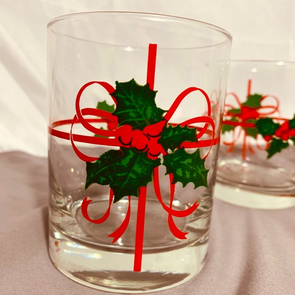(Set of 5) Vintage Christmas Rock Glasses - Picture 5 of 5